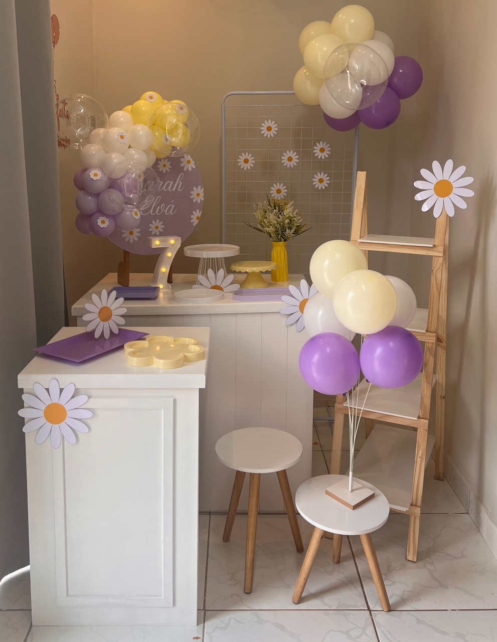 Margaridas Lavanda - Mini Festas