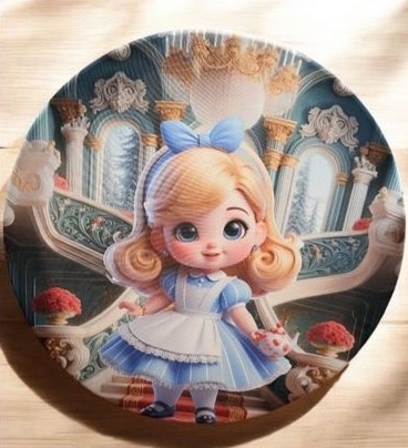 Capa Alice No País das Maravilhas Cute - Mini Festas