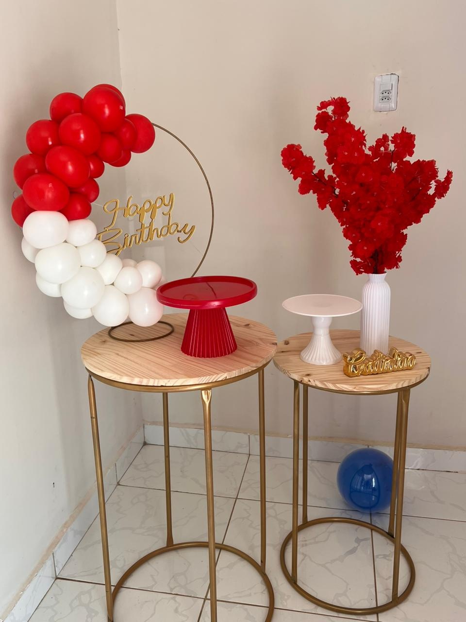 Kit Vermelho E Branco - Mini Festas