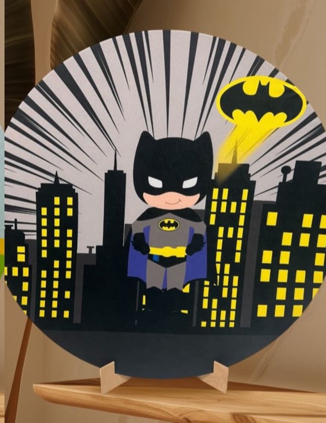 Capa Batman Cute - Mini Festas