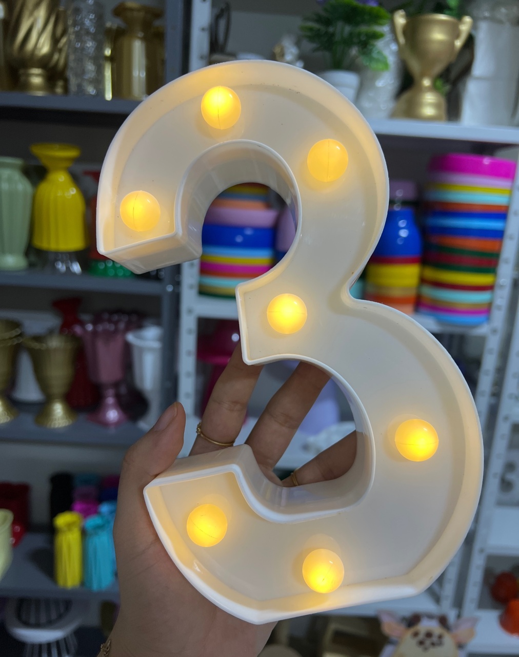 Número Led 3 G - Mini Festas