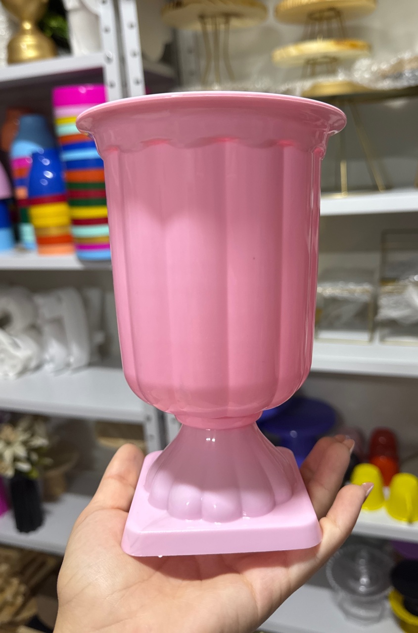 Vaso Rosa Candy - Mini Festas