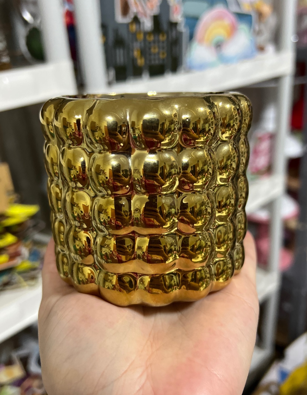Vaso Dourado P - Mini Festas