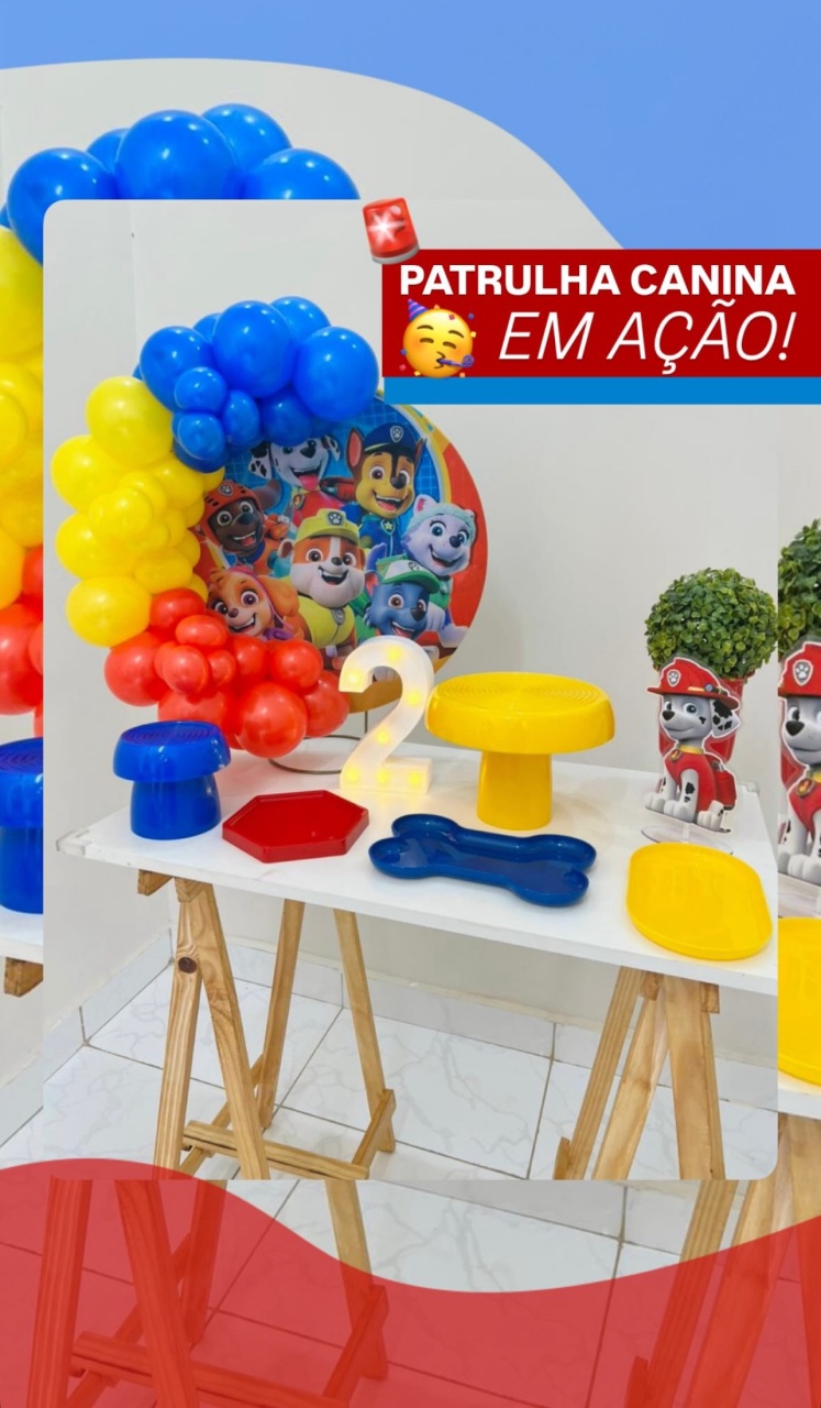 Kit Premium Patrulha Canina - Mini Festas