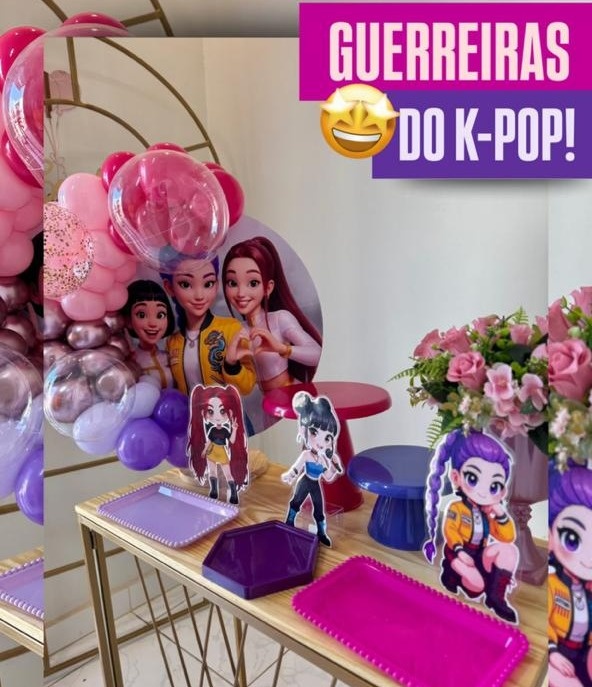 Kit Mini Festa Guerreiras Do Kpop - Mini Festas