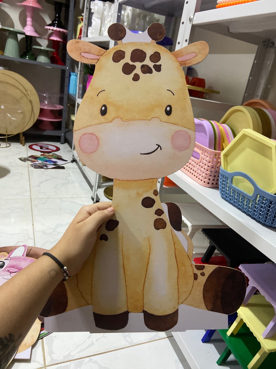 Display de Chao (Girafa) - Mini Festas