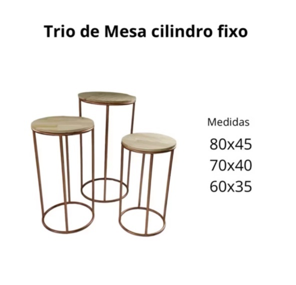 Mesa Cilindro “G” - Mini Festas