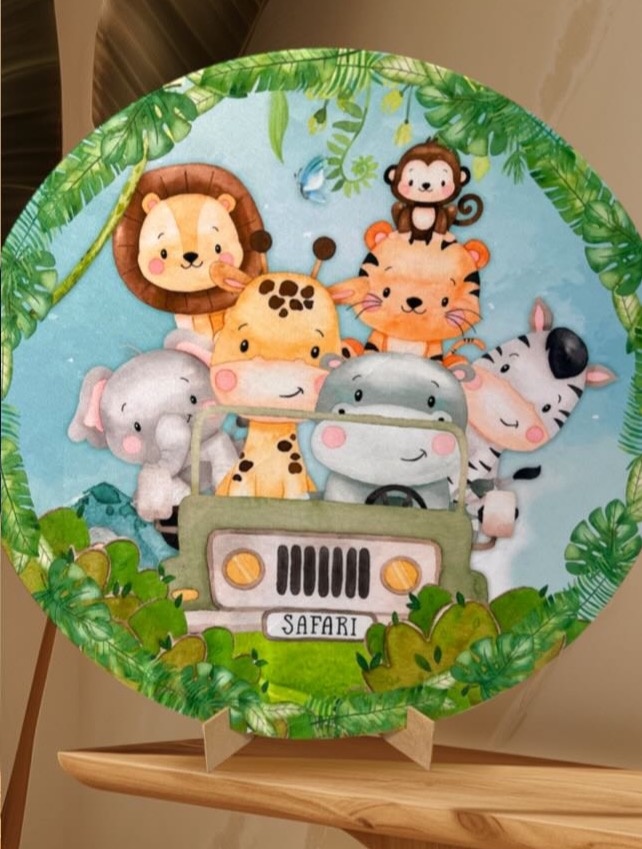 Capa Safarii - Mini Festas