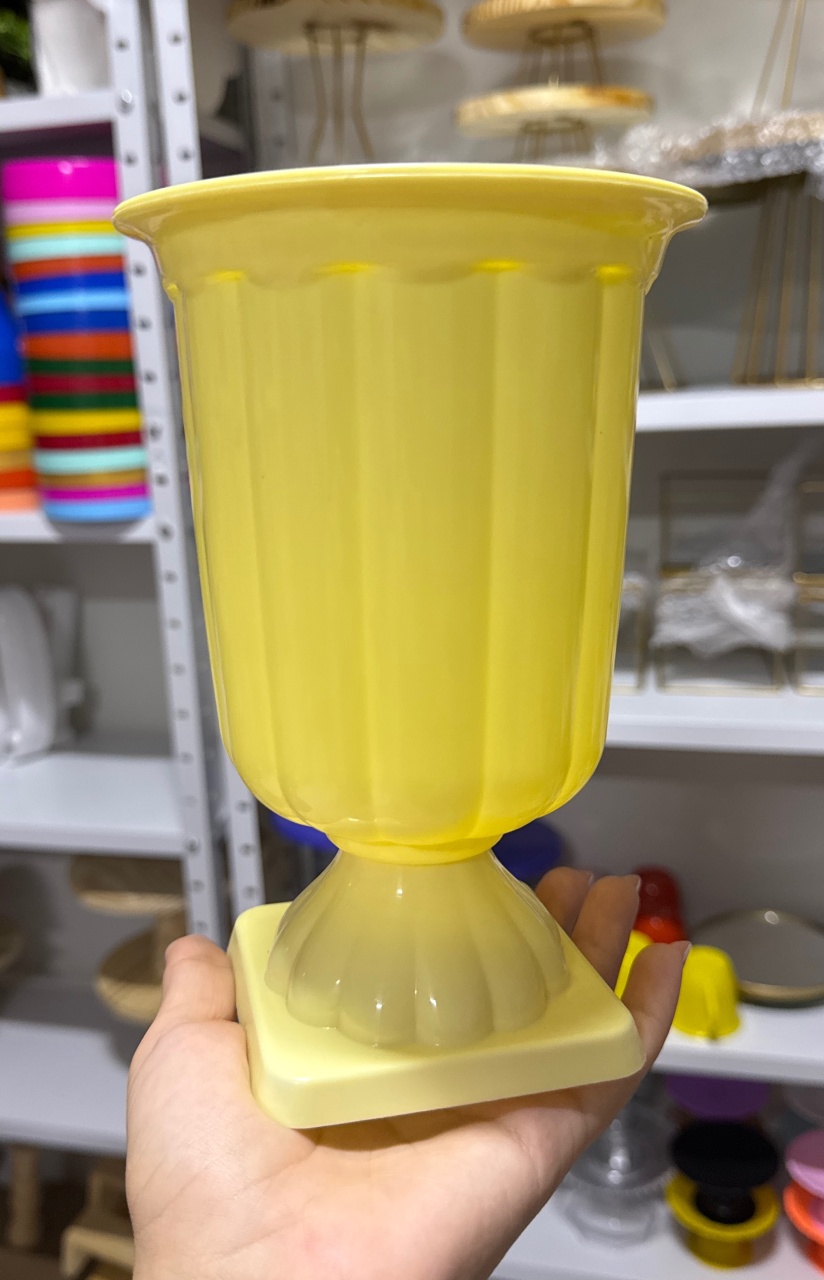 Vaso Amarelo Candy  - Mini Festas
