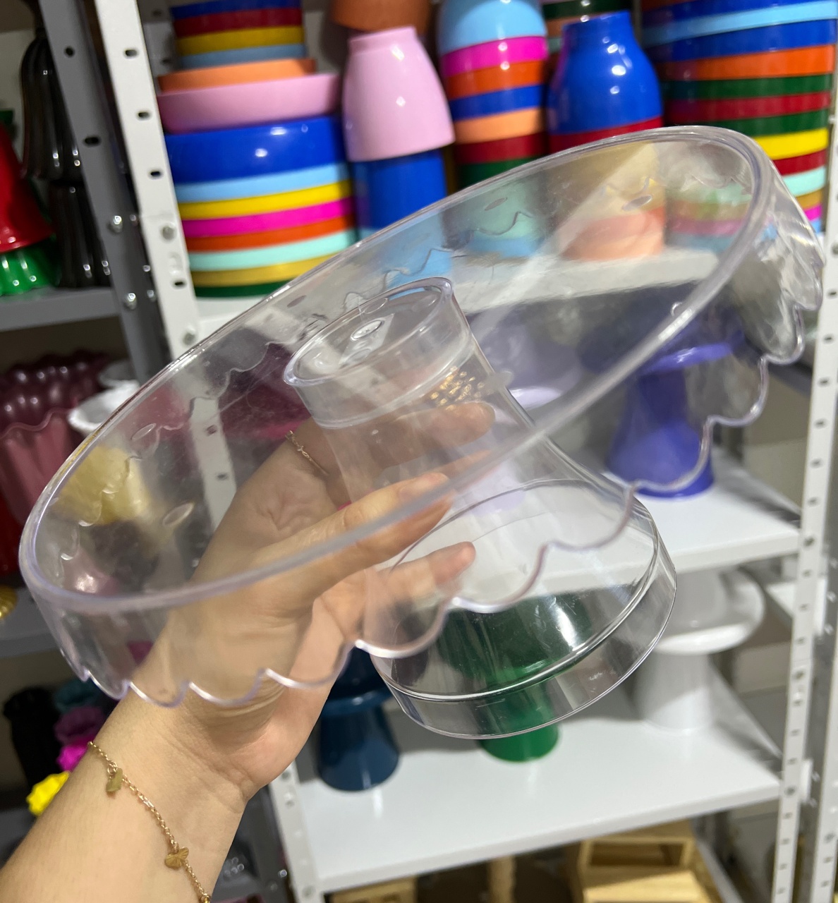 Boleira Cake Transparente G  - Mini Festas