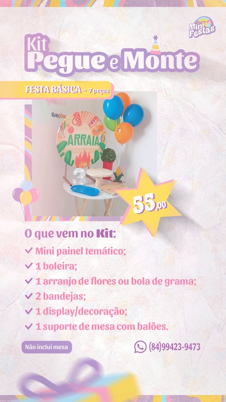 Kit Básicoo - Mini Festas