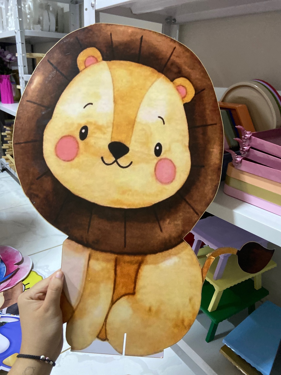 Display de Chao (Leao) - Mini Festas