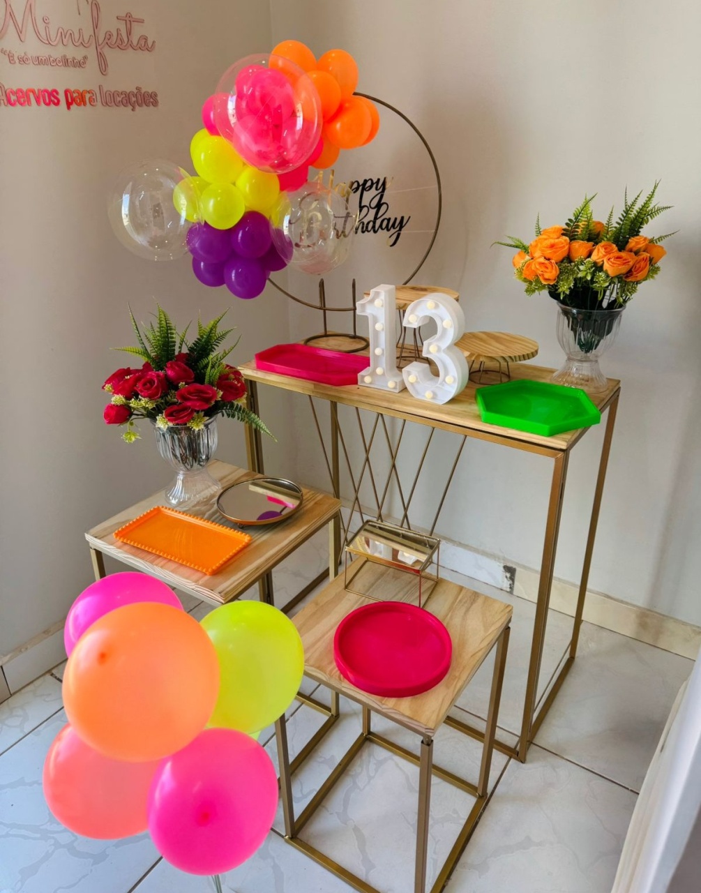 Kit Neon - Mini Festas