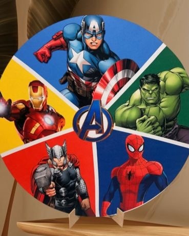 Capa Vingadores  - Mini Festas