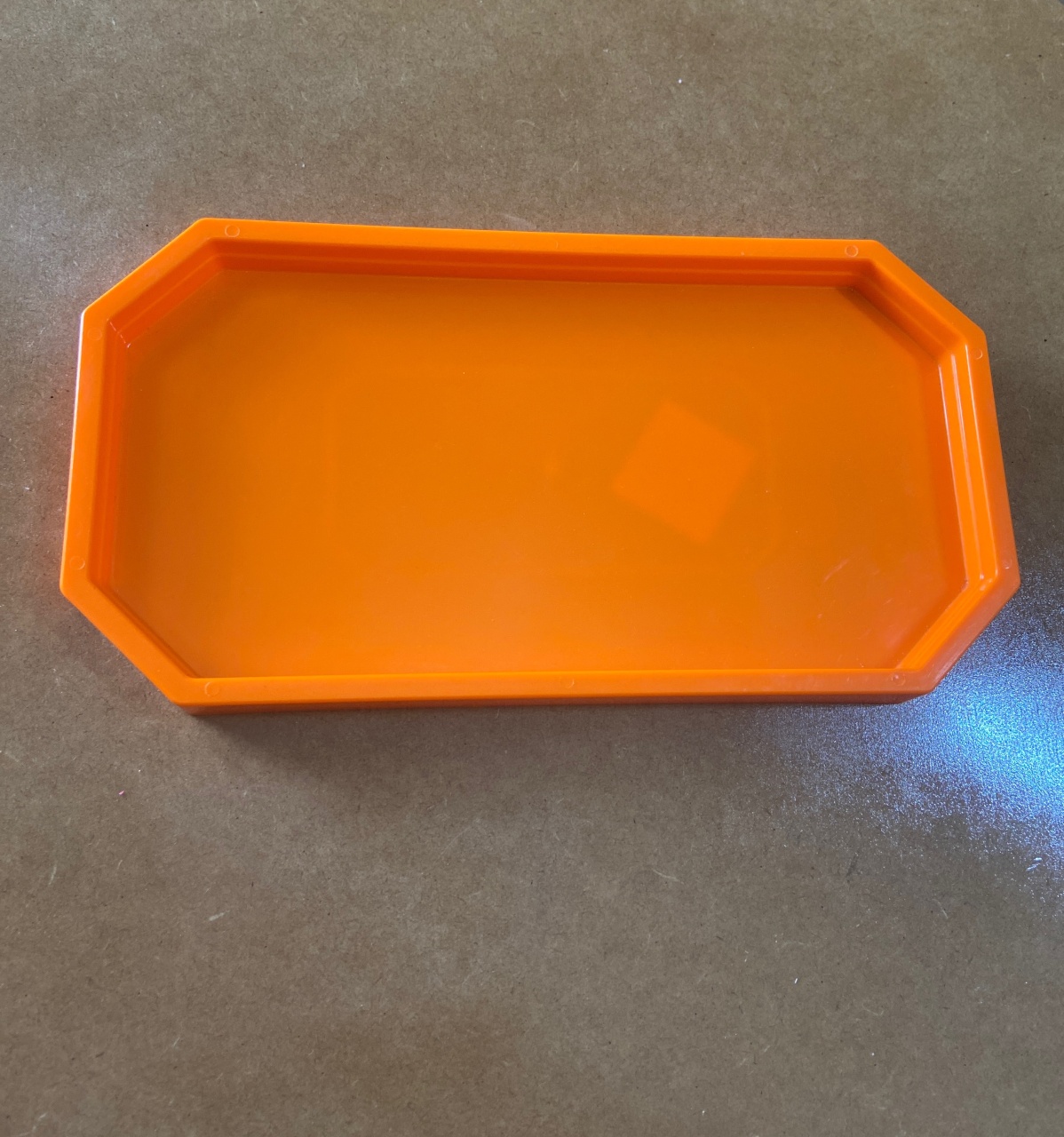 Bandeja Lapidada Laranja Neon - Mini Festas