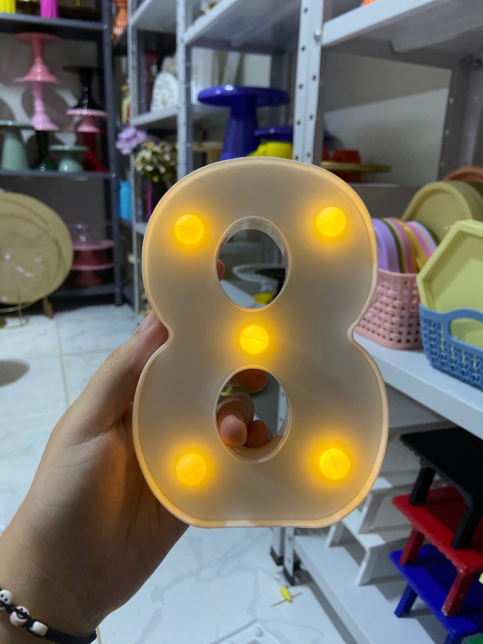 Numero Led 8 - Mini Festas