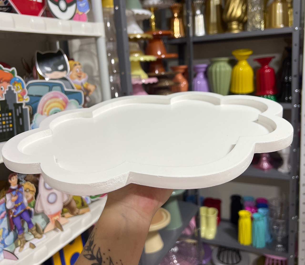Bandeja Mdf Nuvem Gg - Mini Festas