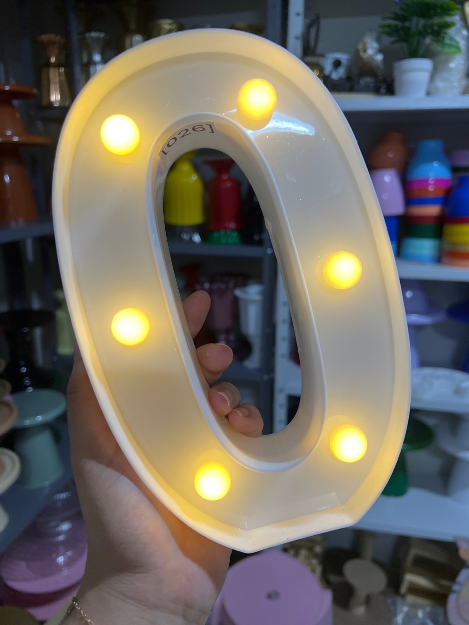 Número Led 0 G - Mini Festas