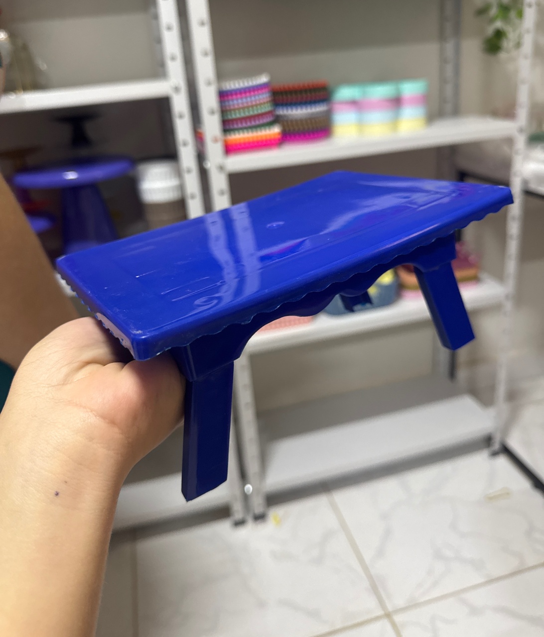 Mesinha Decorativa Azul Escuro - Mini Festas