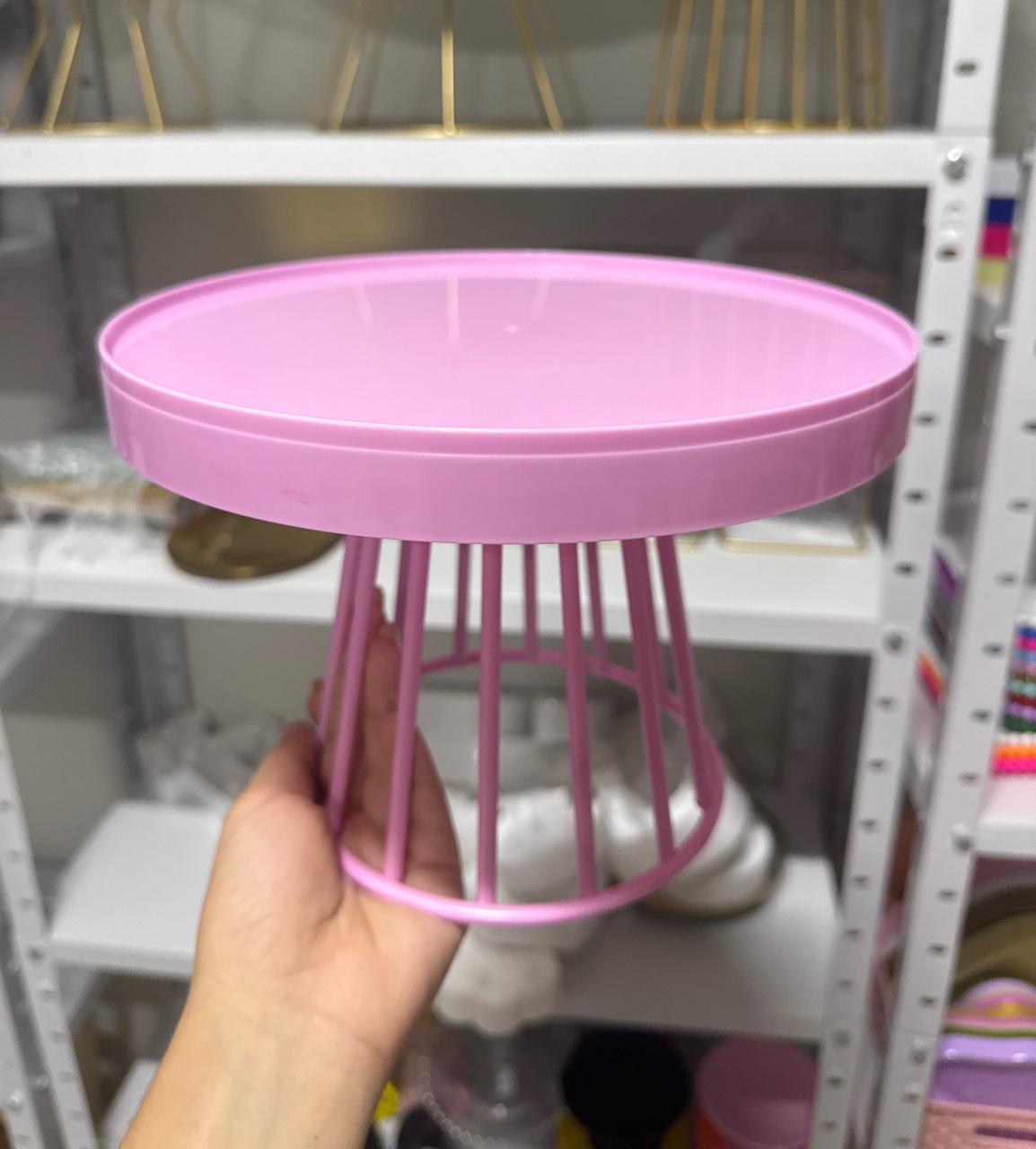 Boleira Roma Rosa Candy G - Mini Festas