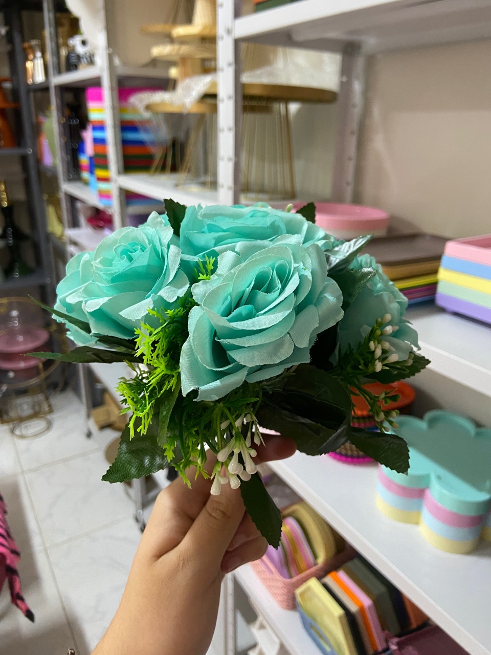 Flores Azul Claro - Mini Festas
