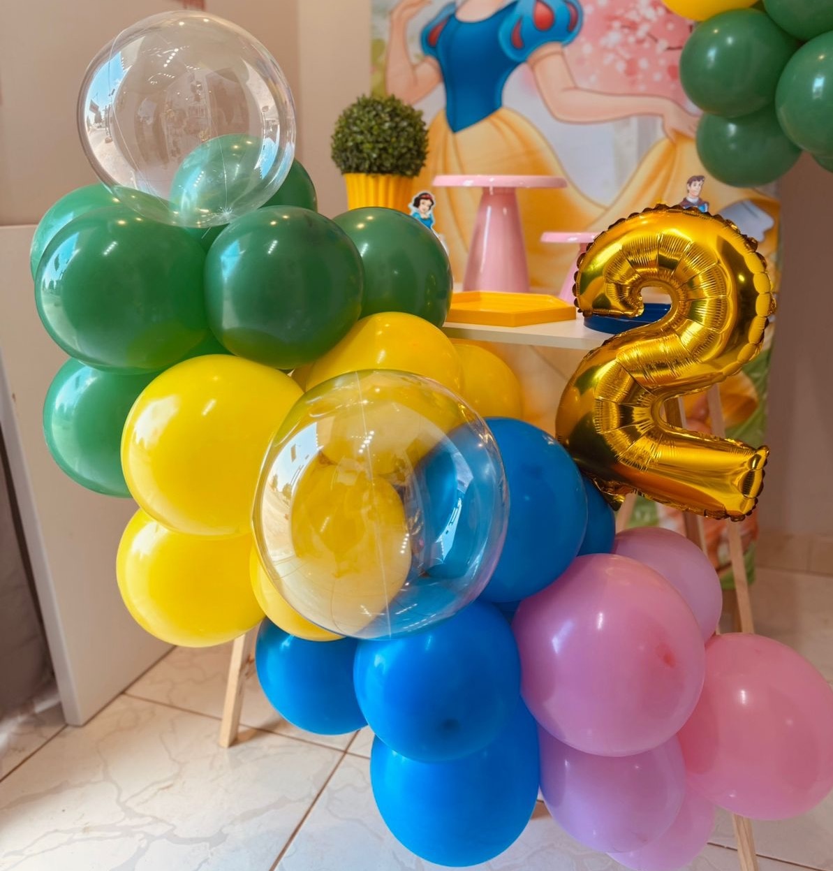 Guirlanda de Chão Com Balões 1,50Cm - Mini Festas