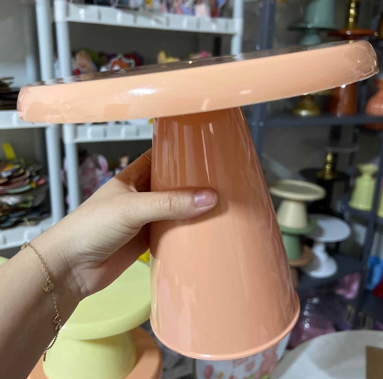 Boleira Cogumelo Salmão G - Mini Festas