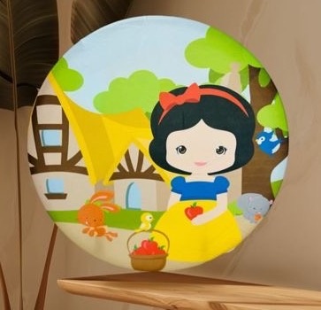 Capa Branca de Neve Cute  - Mini Festas