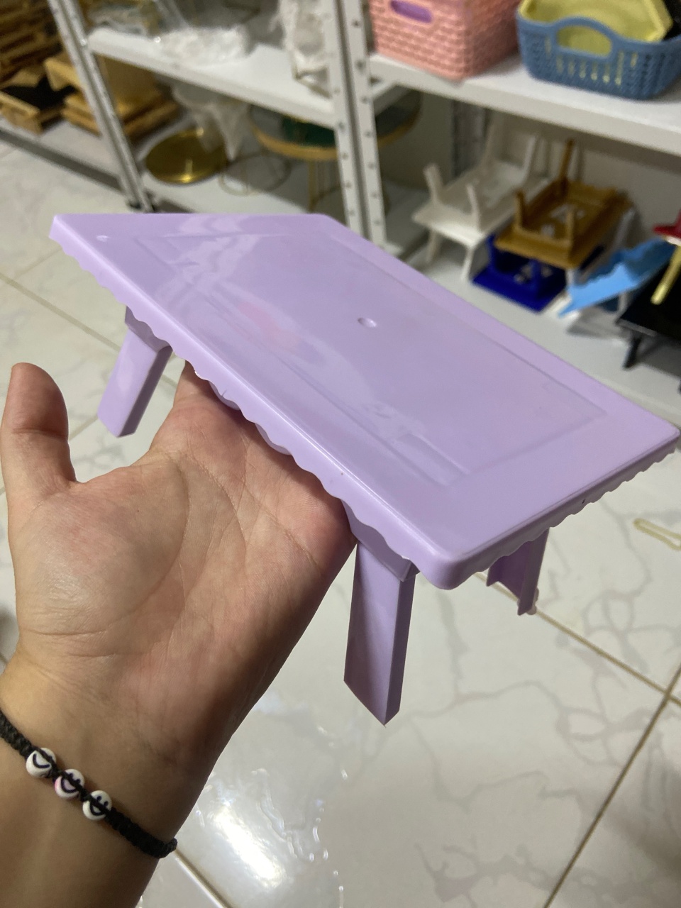 Mesinha Decorativa Lilas - Mini Festas