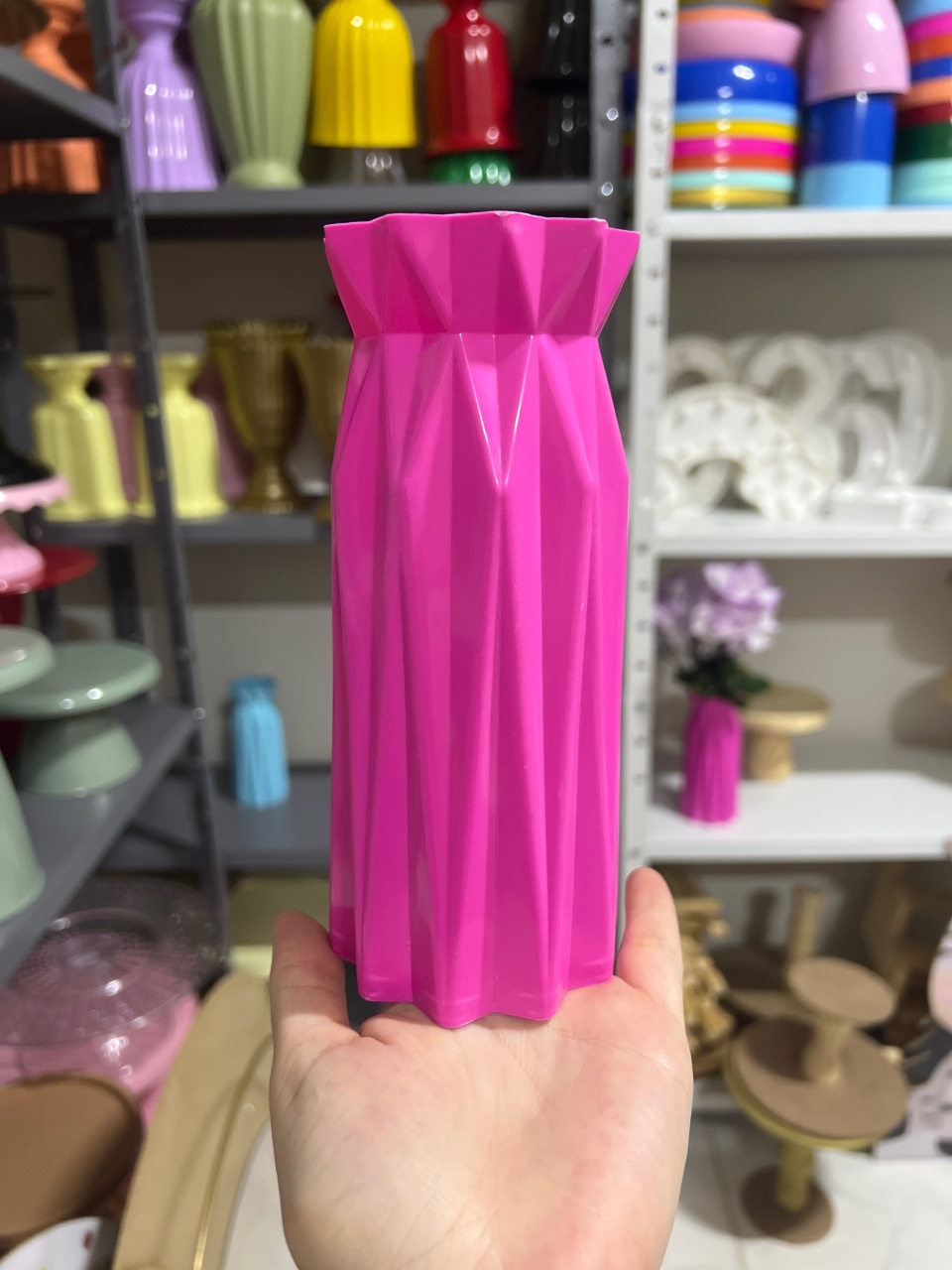 Vaso Estrelado Pink - Mini Festas