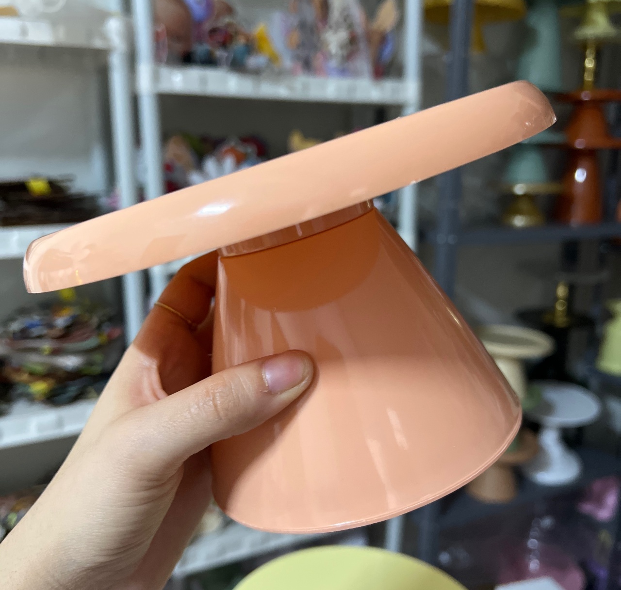 Boleira Cogumelo Salmão P - Mini Festas