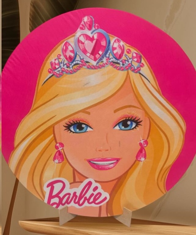 Capa Barbie - Mini Festas