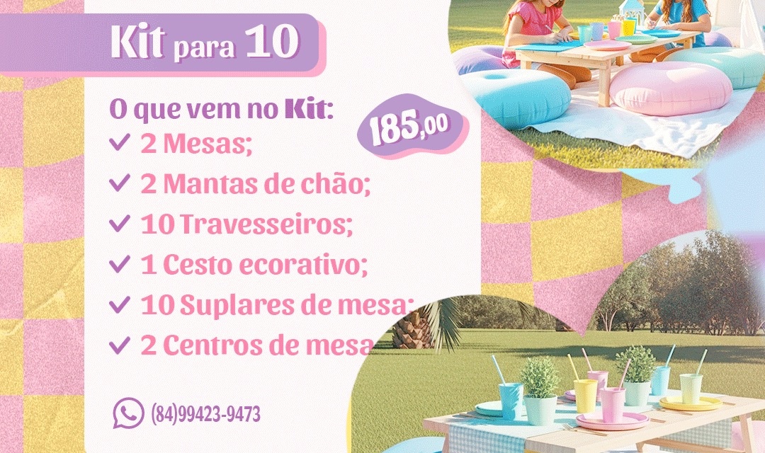 Kit Picnic 2 - Mini Festas