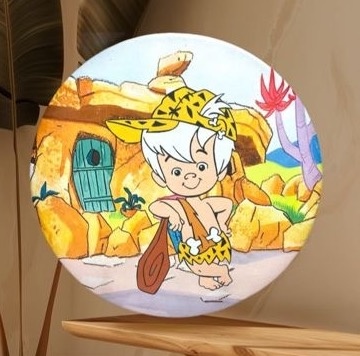 Capa Bambam Flintstones - Mini Festas
