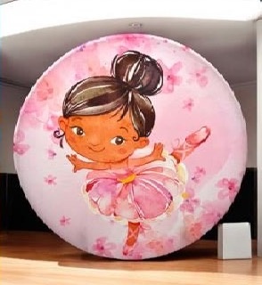  Capa Bailarina  - Mini Festas