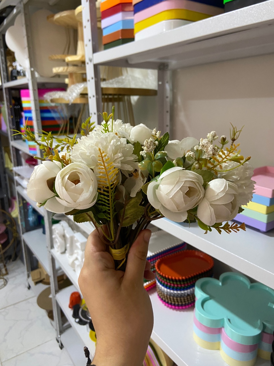 Flores Brancas 2 - Mini Festas
