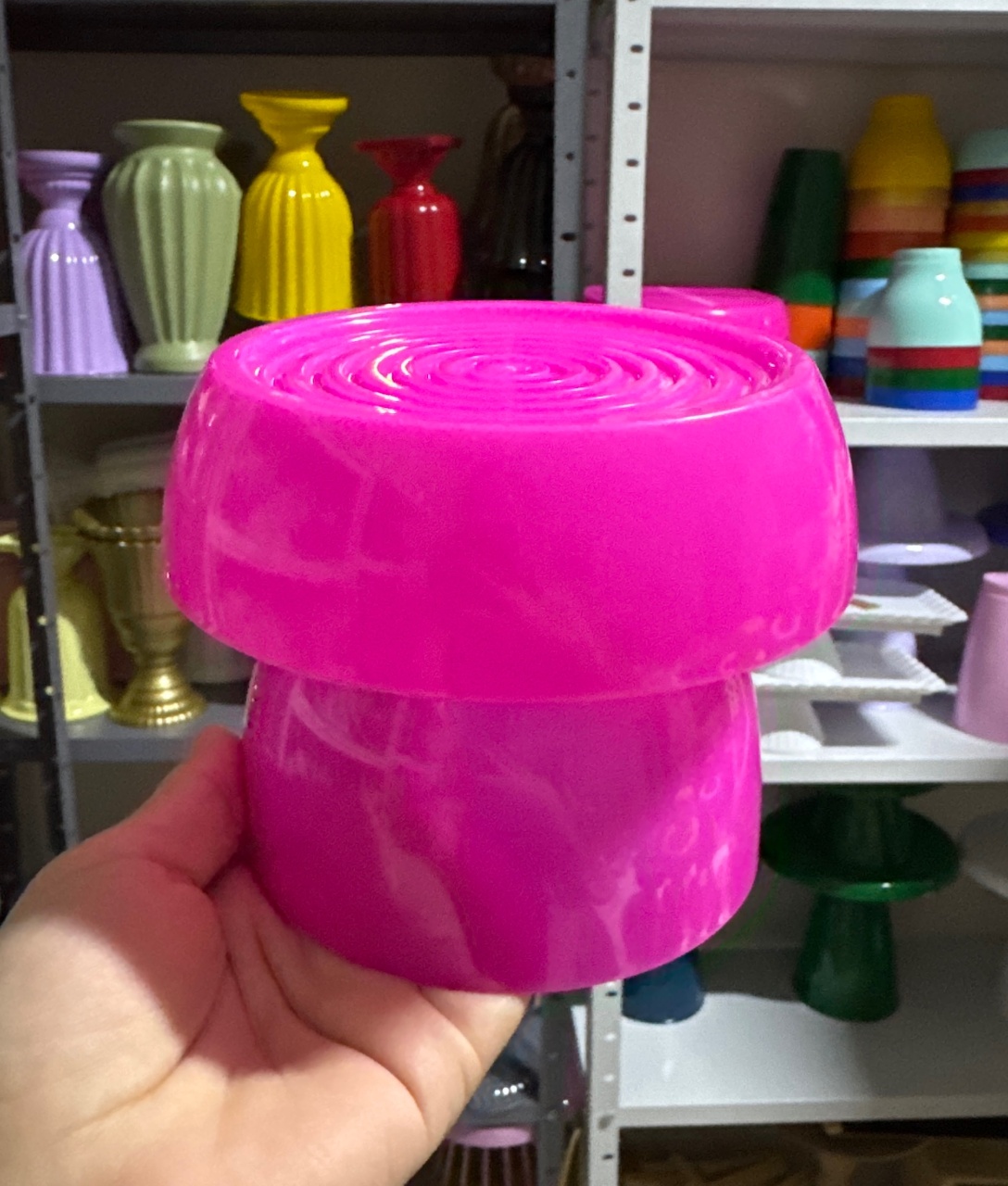 Mini Boleira Caracol Pink - Mini Festas