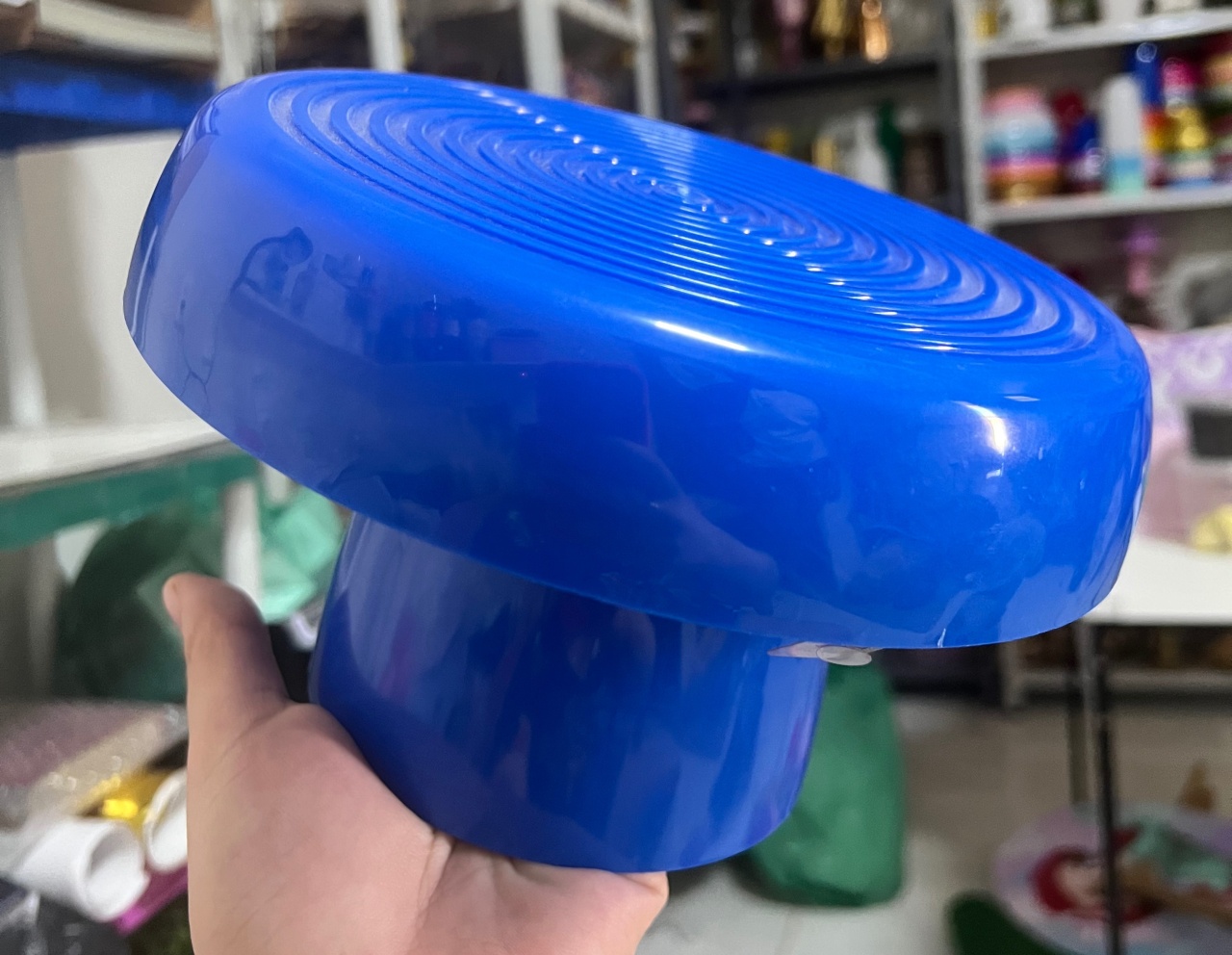 Boleira Caracol Azul Escuro M - Mini Festas