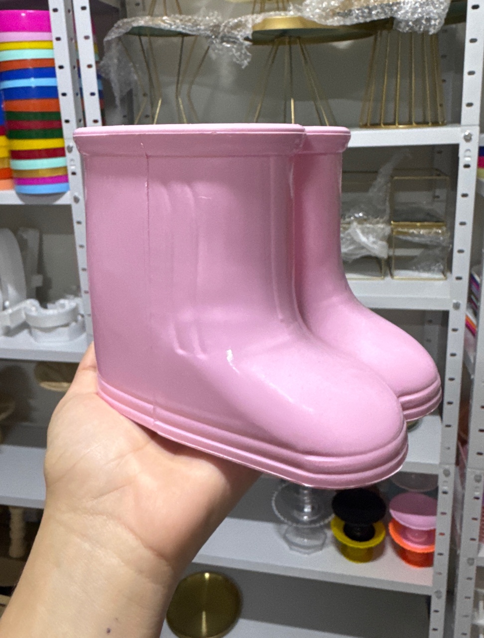 Vaso Sapato Rosa Candy - Mini Festas