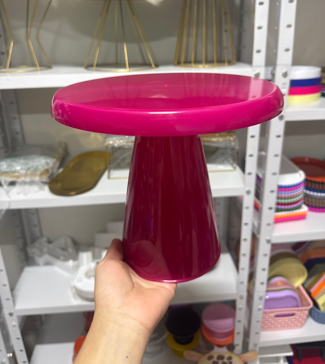 Boleira Cogumelo Pink G  - Mini Festas
