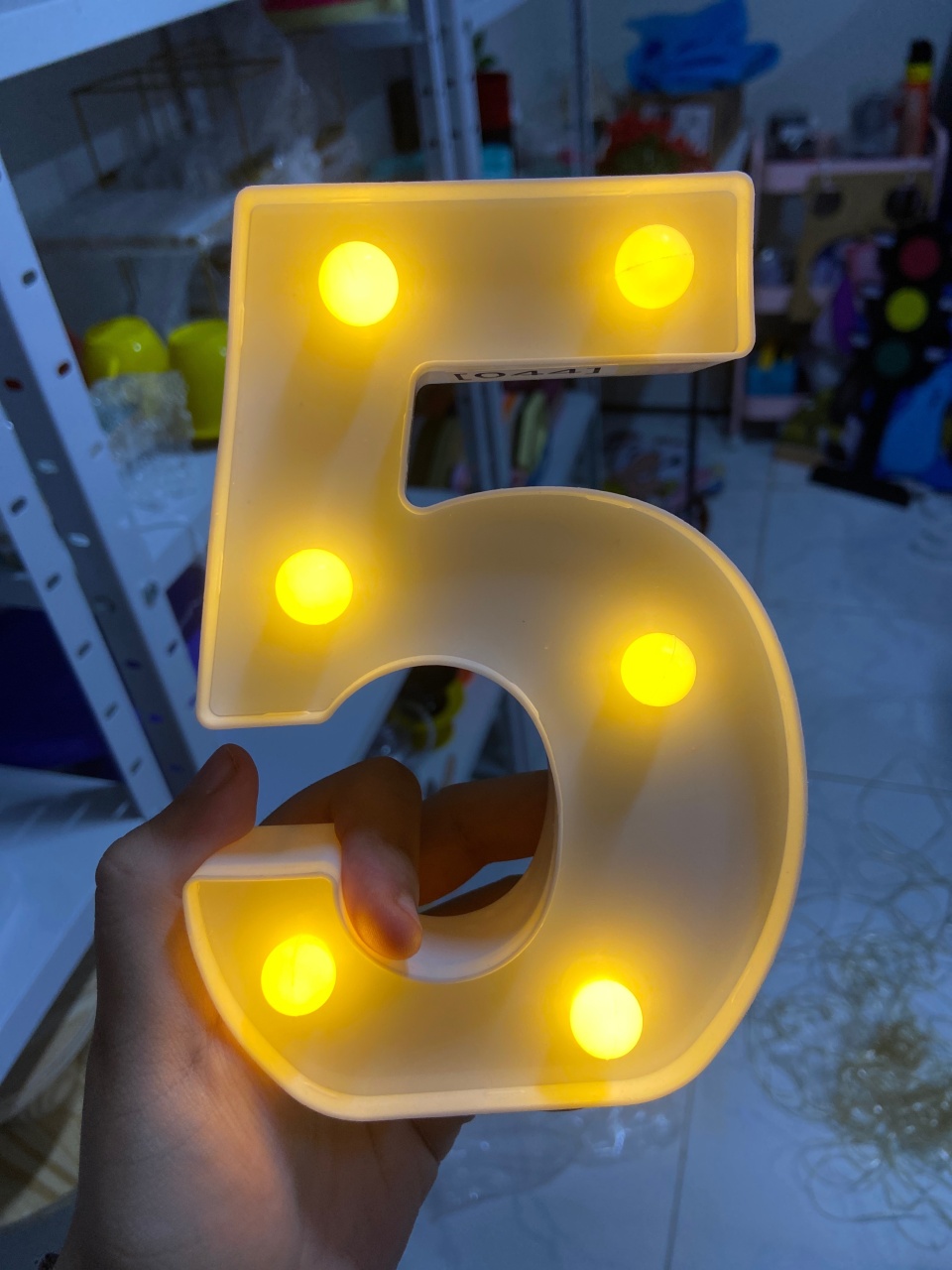 Numero Led 5 - Mini Festas