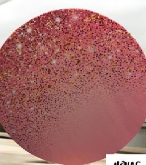 Capa Rosa Com Glitter - Mini Festas