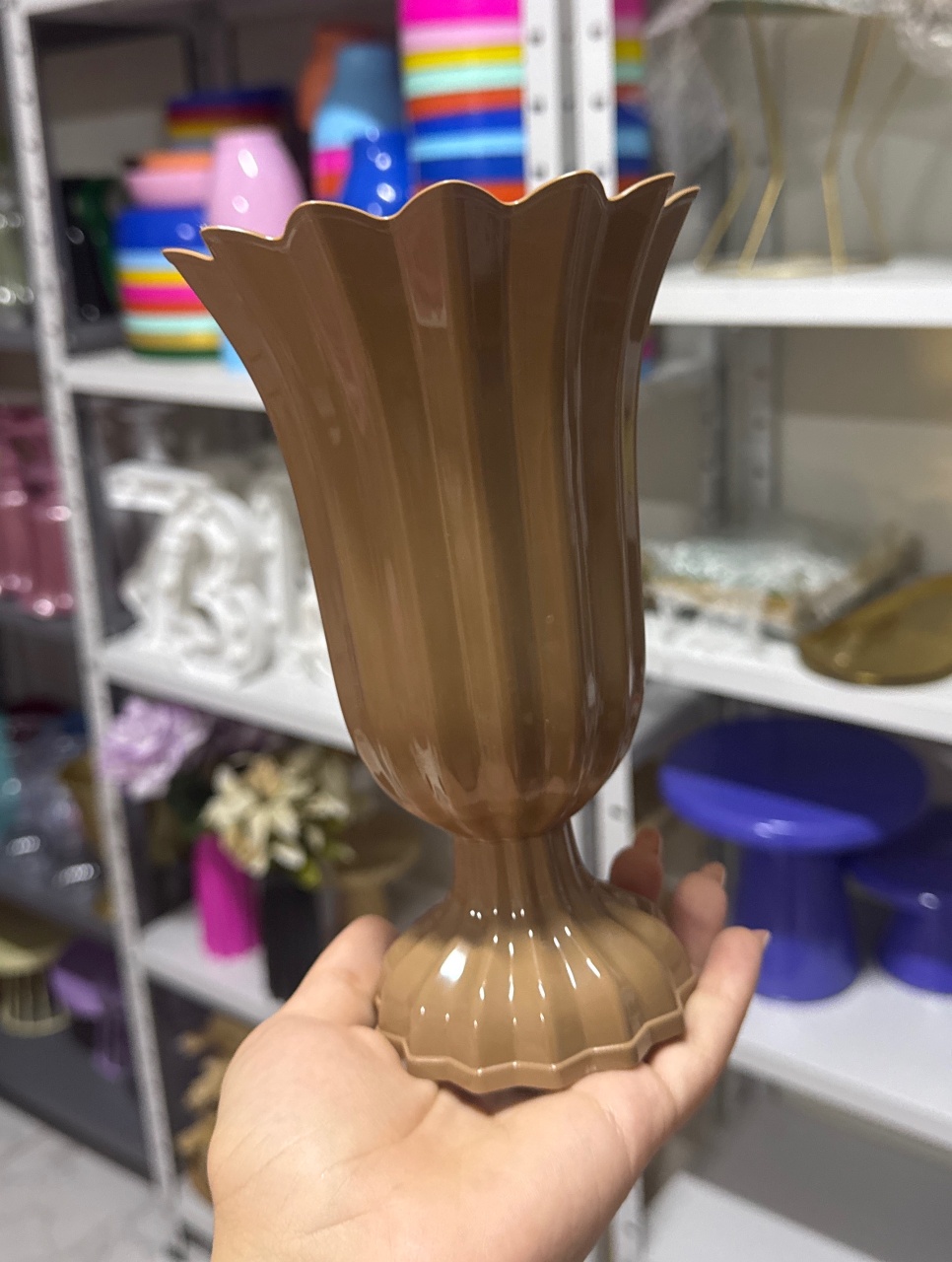 Vaso Marrom - Mini Festas