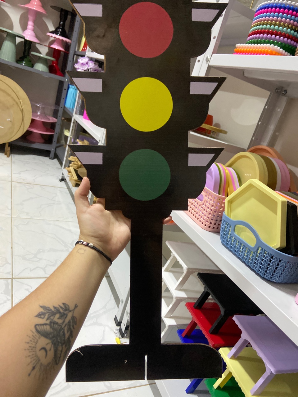 Display de Chao (Sinal Transito) - Mini Festas