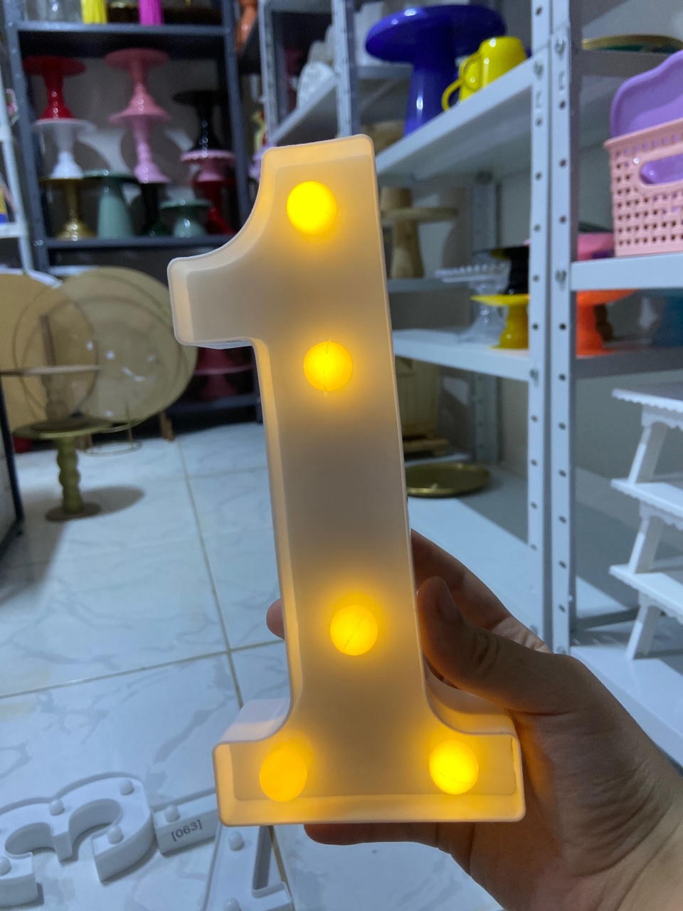 Numero Led 1 G - Mini Festas