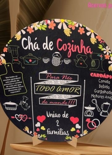 Capa Chá de Cozinha - Mini Festas