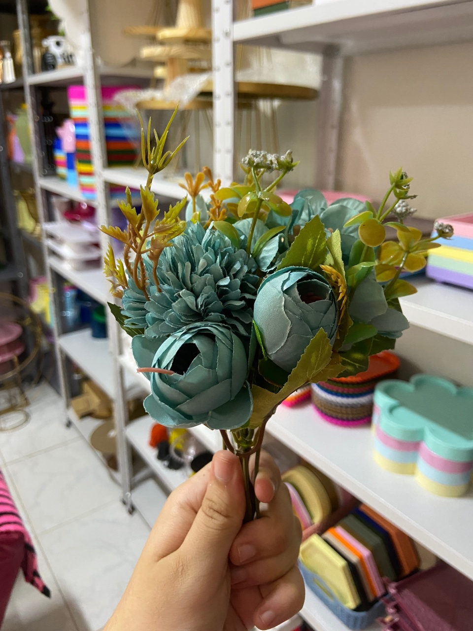 Flores Azul Claro  - Mini Festas