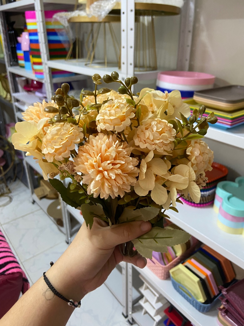 Flores Bege - Mini Festas