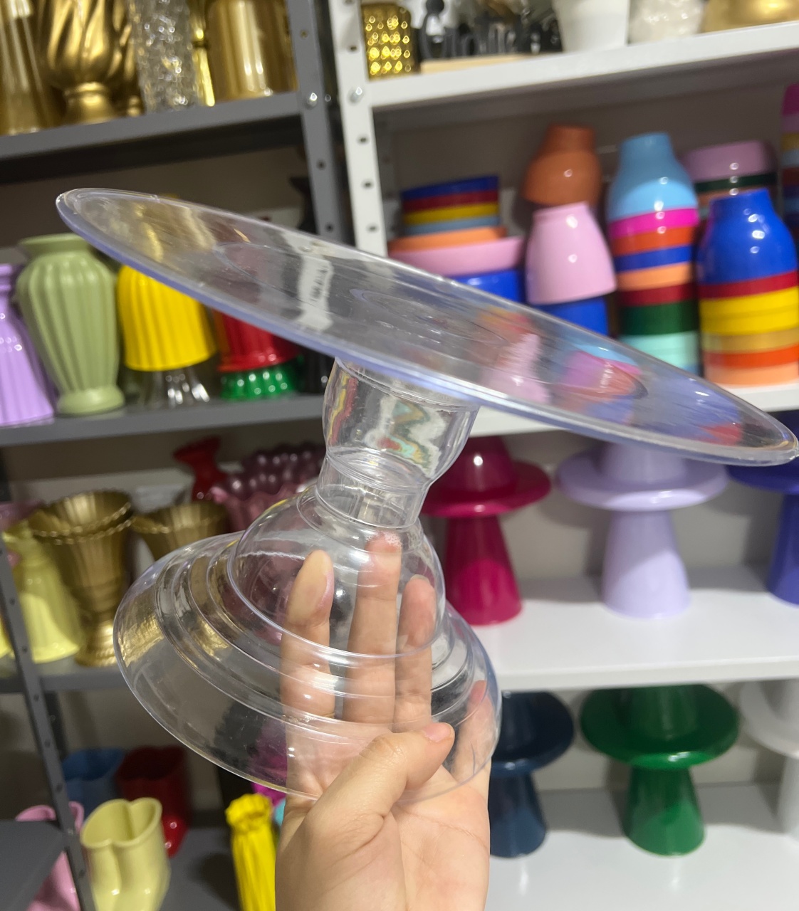 Boleira Transparente Gg - Mini Festas