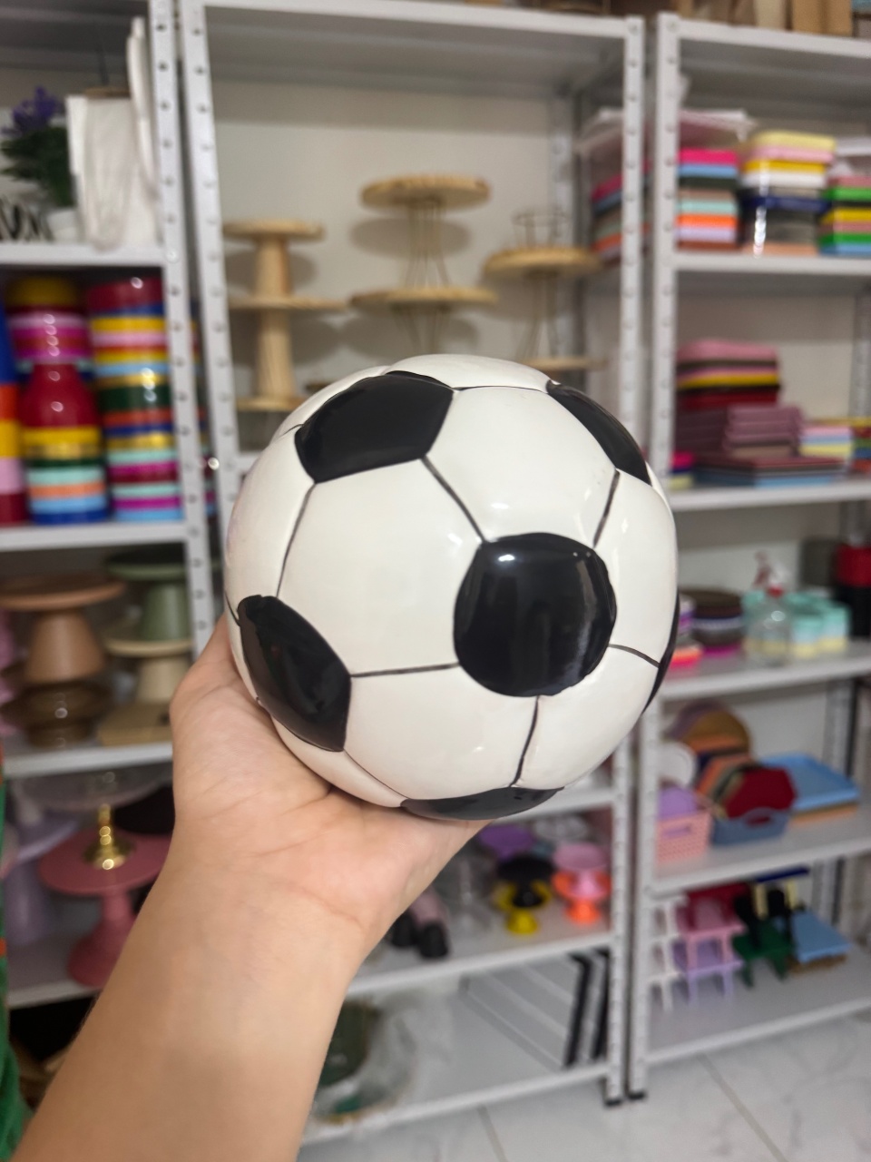 Bola de Futebol Decorativa - Mini Festas